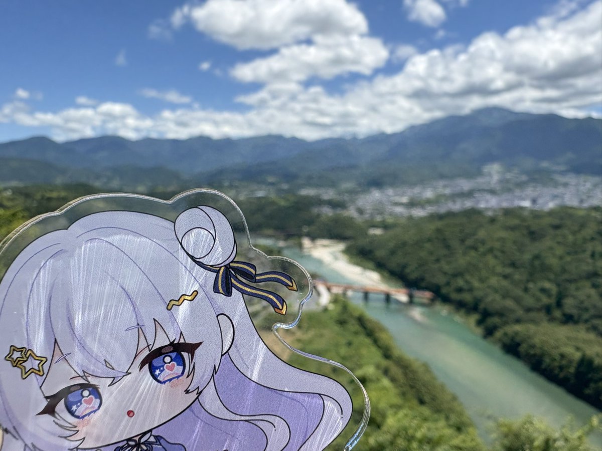 Uni_Tanitsuna's tweet image. こんな絶景ということは、城があった時はそれは素晴らしい威容だったんだろう。
3️⃣3️⃣岐阜県／苗木城跡
#望乃月
