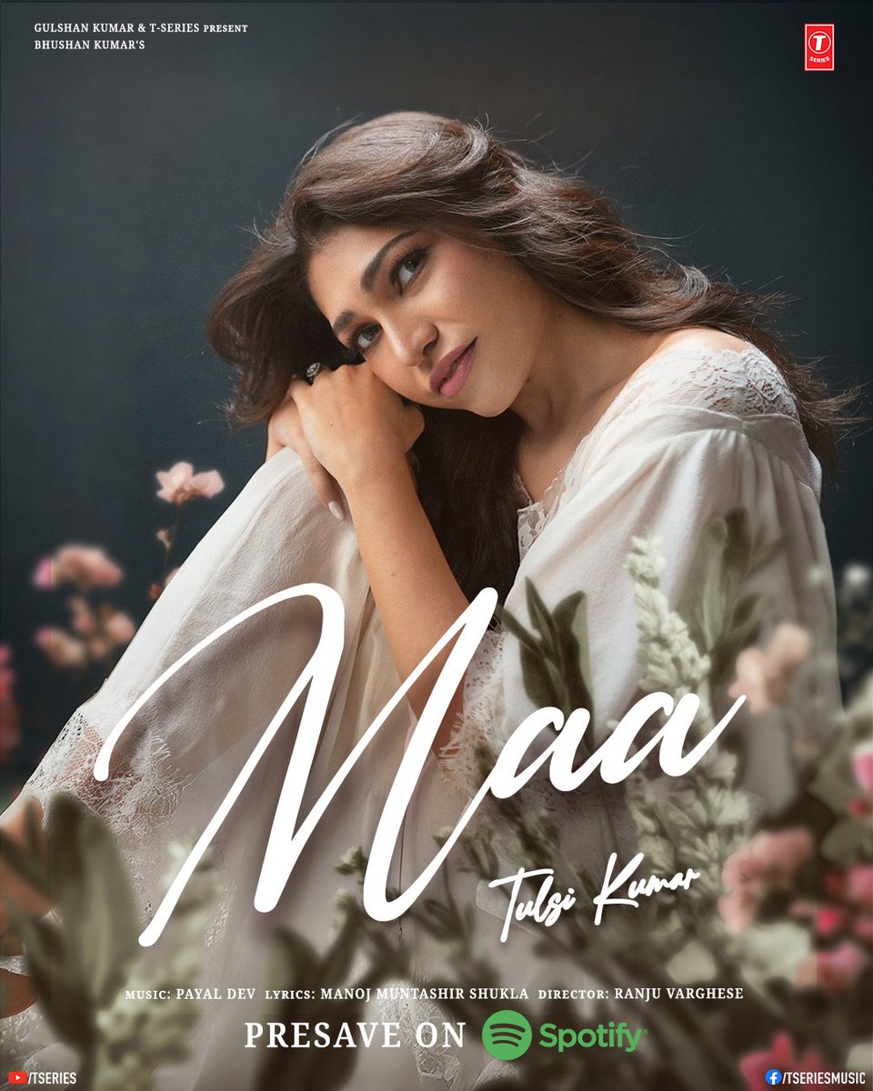 Tulsi Kumar (@tulsikumartk) on Twitter photo Not just a song, but a heartfelt emotion ❤️
Pre-save my next— #Maa on Spotify now!
li.sten.to/maabytulsikumar
Out on 24th July, Stay tuned! ✨
#ZarinaWahab <a href="/iPayalDev/">Payal Dev</a> <a href="/manojmuntashir/">Manoj Muntashir Shukla</a> <a href="/adityadevmusic/">Aditya Dev</a> #RanjuVarghese <a href="/TSeries/">T-Series</a> Not just a song, but a heartfelt emotion ❤️
Pre-save my next— #Maa on Spotify now!
li.sten.to/maabytulsikumar
Out on 24th July, Stay tuned! ✨
#ZarinaWahab <a href="/iPayalDev/">Payal Dev</a> <a href="/manojmuntashir/">Manoj Muntashir Shukla</a> <a href="/adityadevmusic/">Aditya Dev</a> #RanjuVarghese <a href="/TSeries/">T-Series</a>