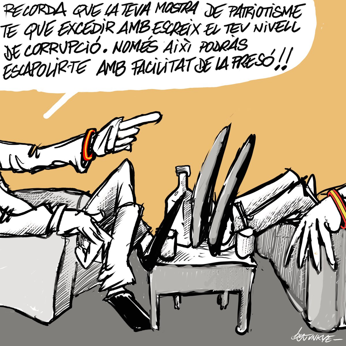 ByJunkye's tweet image. Avui a @diario16. Patriotes de cartró.