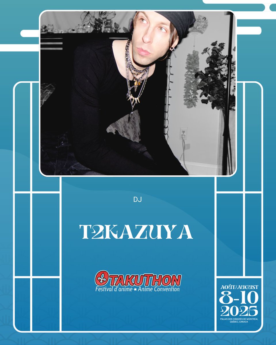 otakuthon's tweet image. 📣 NOUVELLEMENT INVITÉ : @T2KAZUYA 📣
🎧 Happy hardcore, J-core, hardstyle.
Une légende de la scène hard dance!
👾 Vu (ou plutôt, entendu) dans Arcaea & StepmaniaX!
🔗 : go.otakuthon.com/qsfuB
#OTAK25 #Otakuthon #HardDance @AtkTheMusic