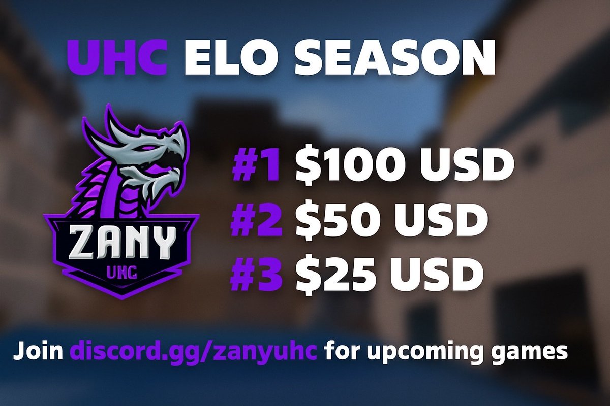 Para los que quieran alv 
ZANY.RIP $175 UHC ELO SEASON Juega sus juegos elo para ganar hasta $100 USD

IP: na.zany.rip
