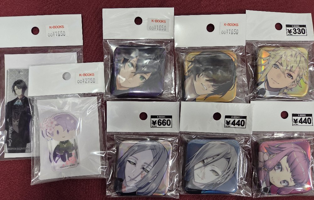 刀剣乱舞 大本丸博 スクエア缶バッジ 五月雨江