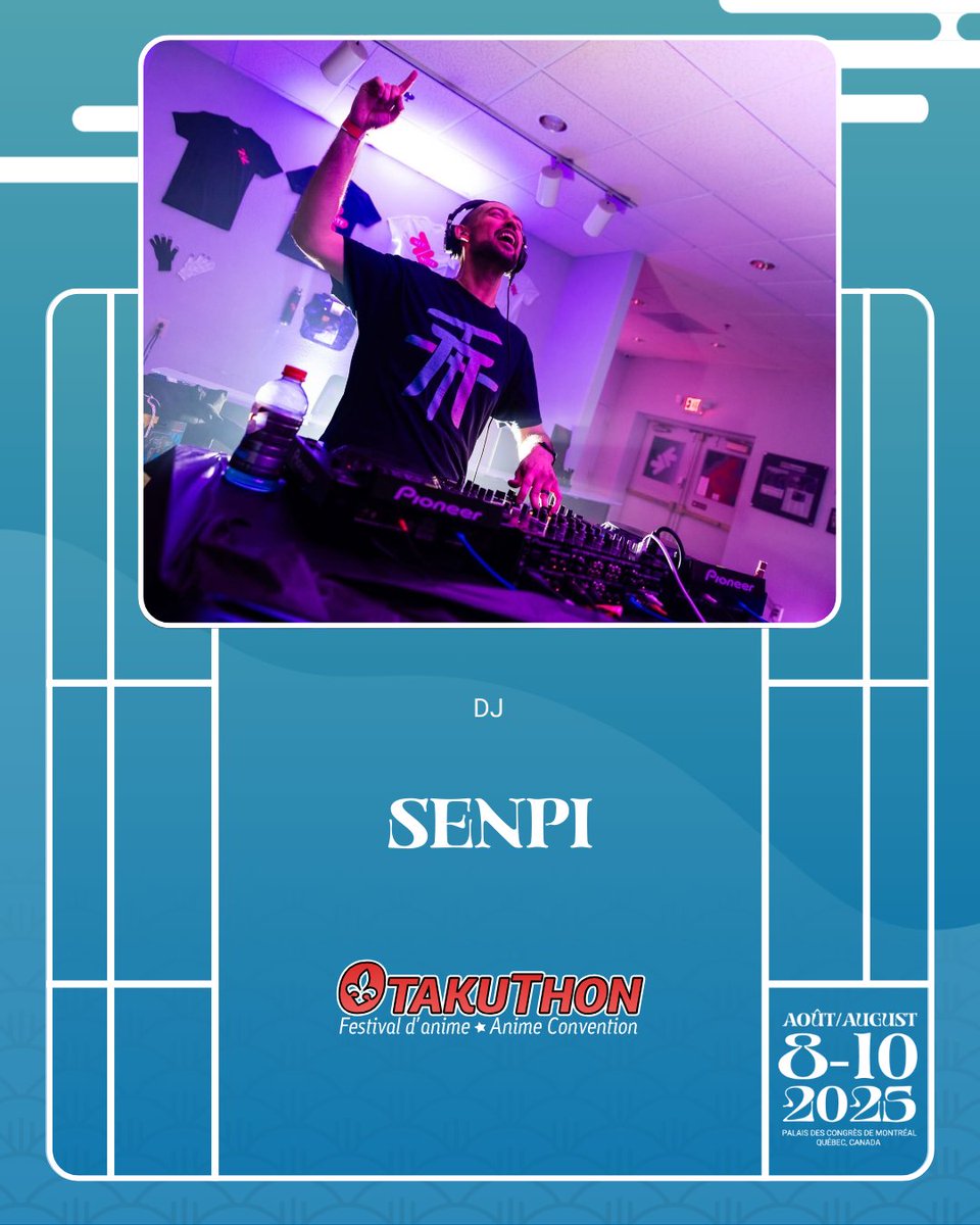 otakuthon's tweet image. 📣NEW GUEST: @senpimusic📣
Delivering hard-hitting Uk hardcore and J-Core tracks. His music has been featured in notable labels and games such as @AtkTheMusic, Open Taiko and more. Catch him live for some serious noise! 🔥🎶
🔗: go.otakuthon.com/KMNUj
#otakuthon #otk25