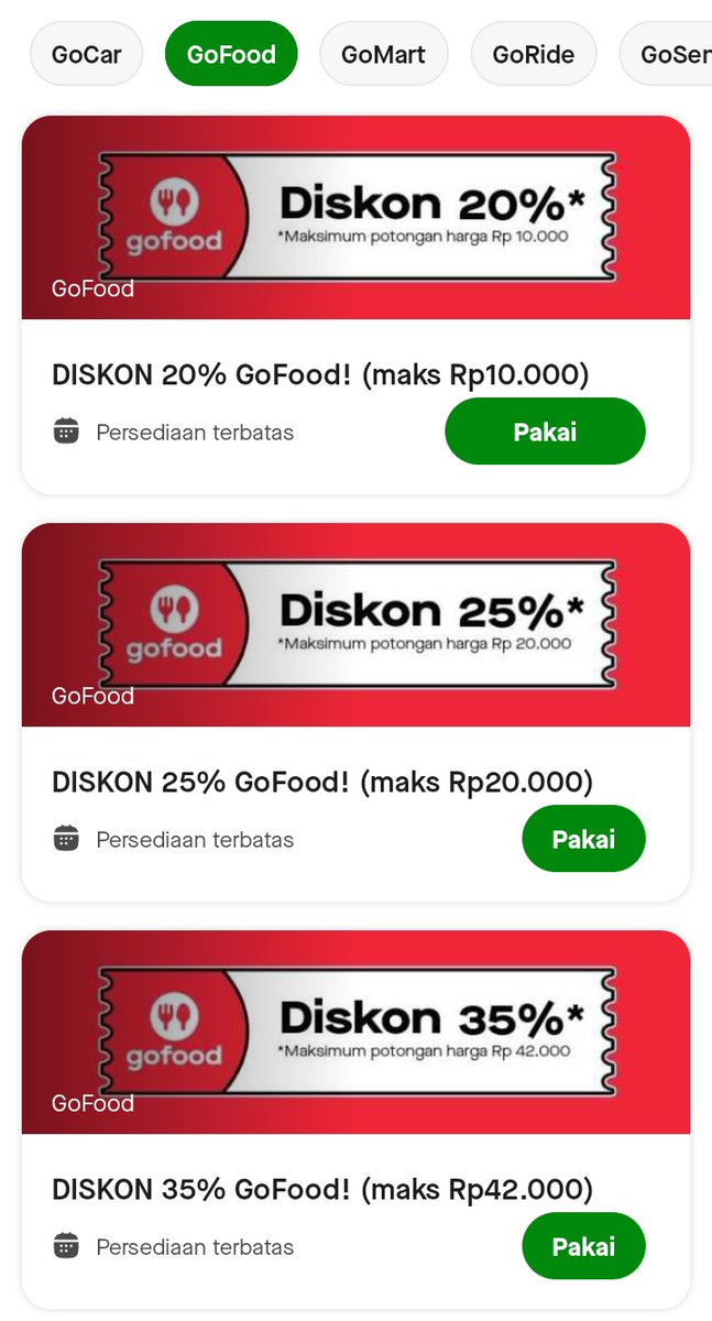 noturnays's tweet photo. Wts voucher gofood 🍣

Voucher tergantung resto (harus cek dulu) 
Udah gf+ (pot ongkir 10k) 
Payment gopay/tunai
All dom
Fee 2k

Klo slowress dimention aja ya

#zonauang https://t.co/YfJrcBD9Ak