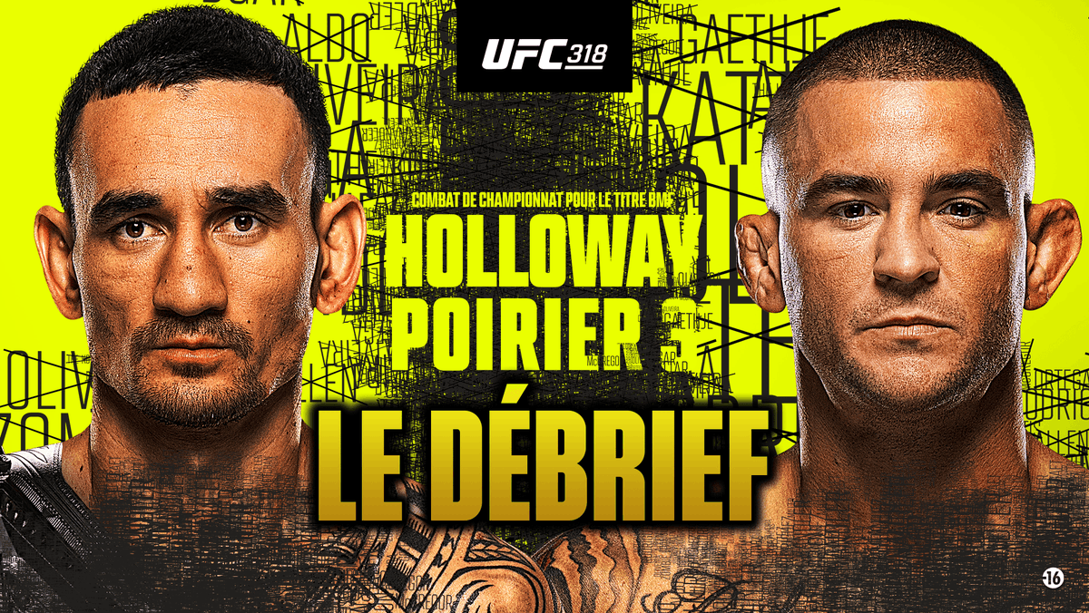 RMCSportCombat's tweet image. 📺😍 Le débrief de l'#UFC318 est disponible sur notre chaîne YouTube !
💎 La dernière danse de Dustin Poirier !
🔗 youtu.be/HWO64jE-kqk