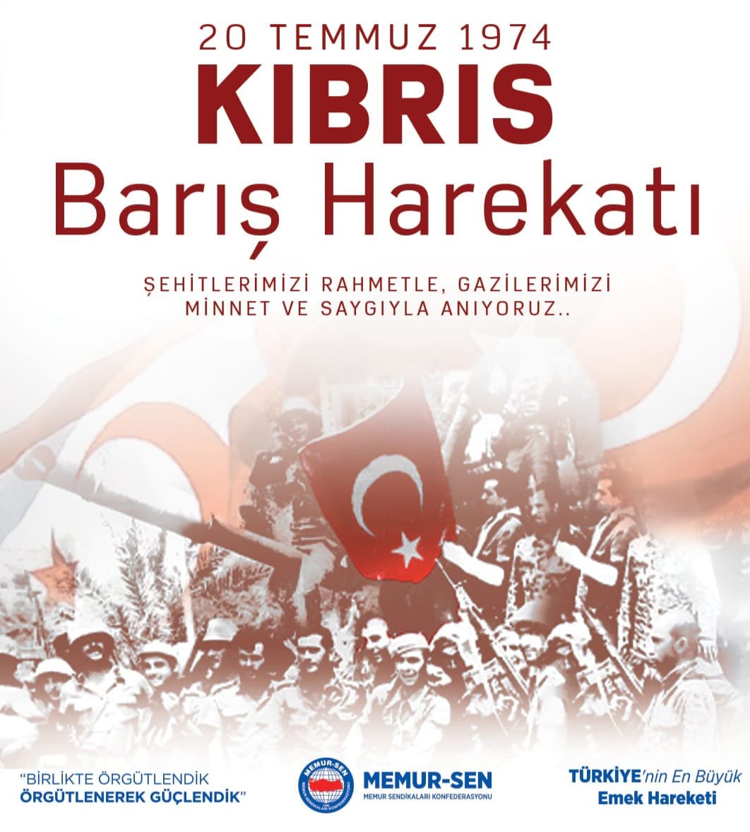 Milletimizin kararlılığıyla ve Türk Silahlı Kuvvetlerimizin destansı mücadelesiyle, Kıbrıs Türk halkının güvenliği ve özgürlüğü için gerçekleştirilen Kıbrıs Barış Harekâtı, mazlumun yanında olmanın ve adaleti savunmanın yakın tarihimizdeki mümtaz örneklerinden biridir.

Bu