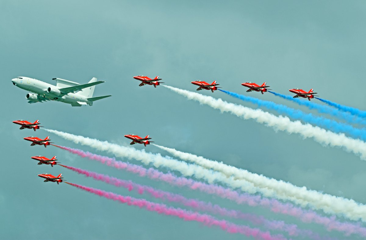Burntime0101's tweet image. RAF E7 Wedgetail debut (at the second attempt ;-) Yesterday at RIAT #RIAT2025