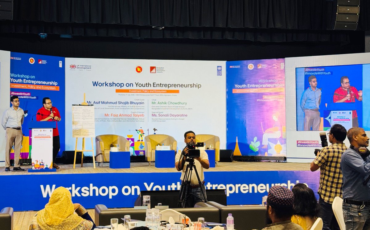 BIDA, UNDP &amp; UK Govt hosted a “Youth Entrepreneurship” workshop in BD. Our CEO Asikul Alam Khan shared key insights on startup challenges &amp; growth strategies. Let’s #InvestInYouth for inclusive development! 🇧🇩

#PriyoShop #YouthEmpowerment #BIDA #UNDP #StartupBangladesh