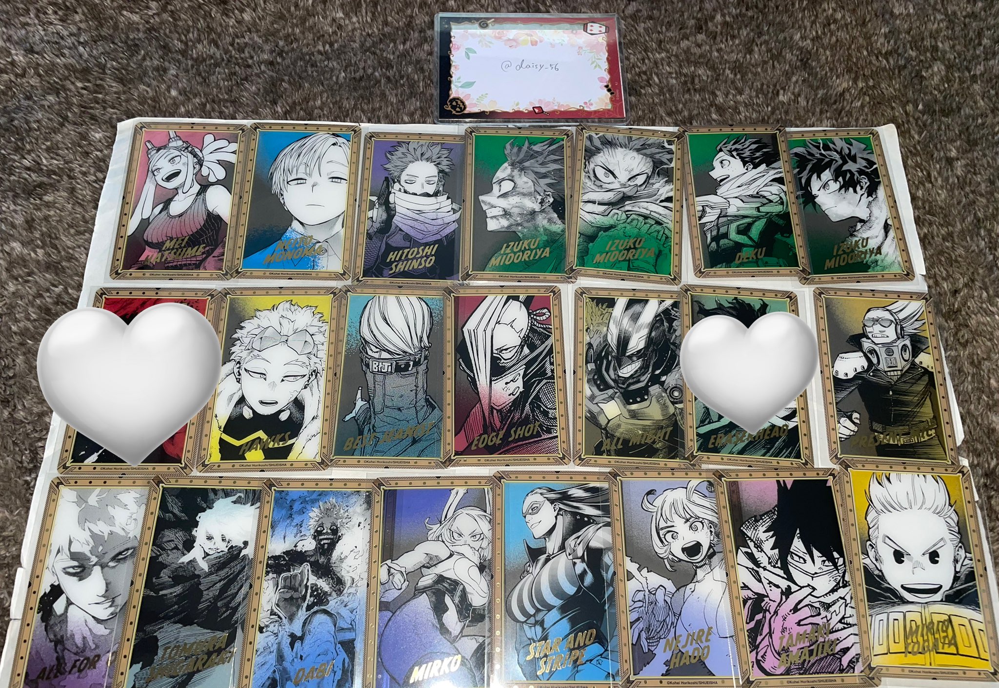 ヒロアカ展 原画展 箔押しクリアカード 轟焦凍 大人　10枚 僕のヒーローアカデミア 原画展 箔押しクリアカード 轟焦凍