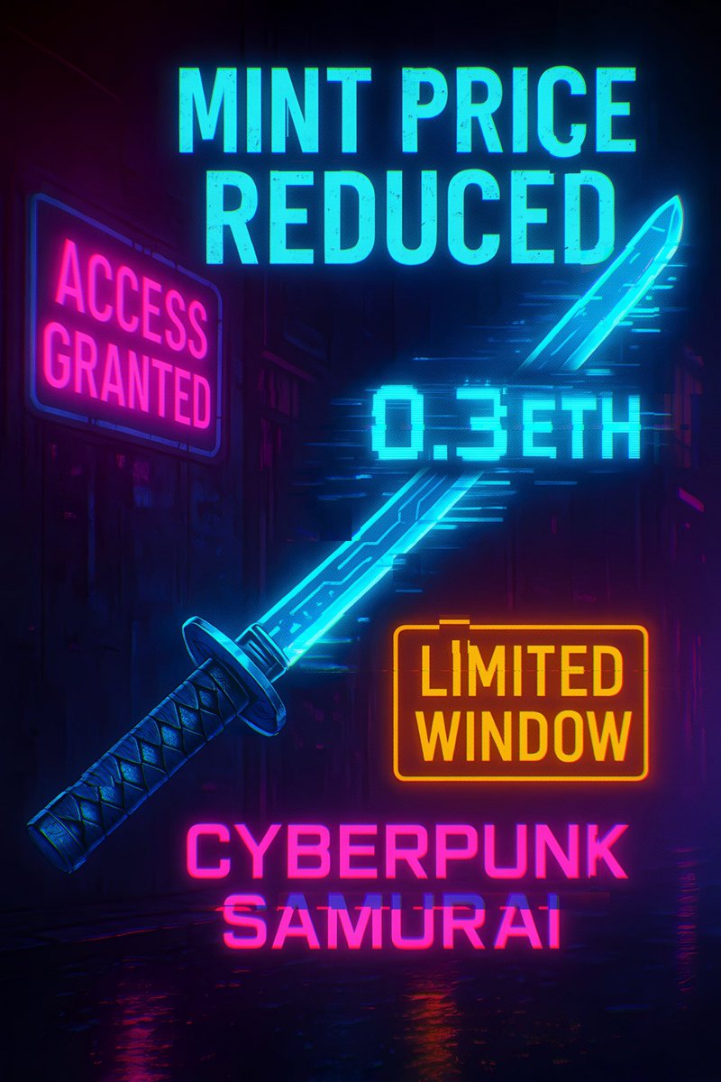 Cyberpunk Samurai NFT tweet media