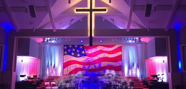 magachrchpastr's tweet image. The stage at church is tastefully decorated, and I'm excited for my sermon today from Matthew's Gospel entitled, "Obama Did It". It's going to be a great day! Invite a friend!! 馃檹馃嚭馃嚫