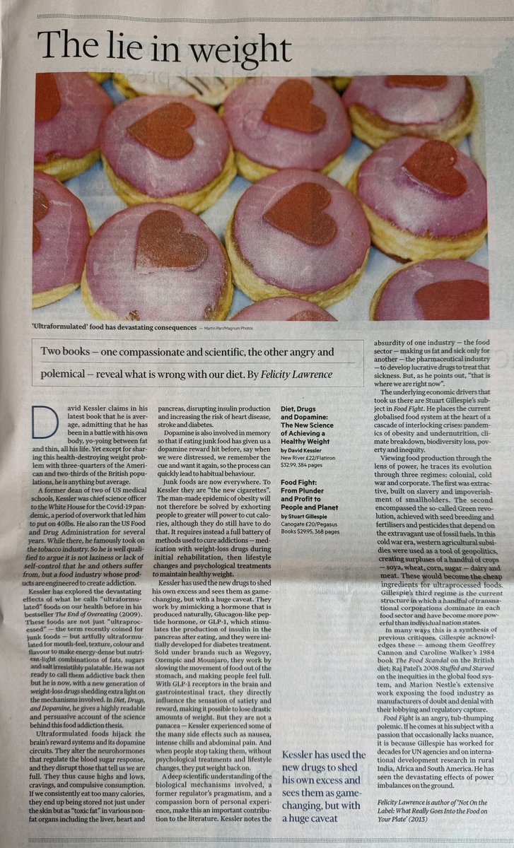 c_s_wallace's tweet image. ‘Junk foods are everywhere. To @DavidAKesslerMD they are “the new cigarettes”.’
And Kessler is a guy who really knows cigarettes. #FT