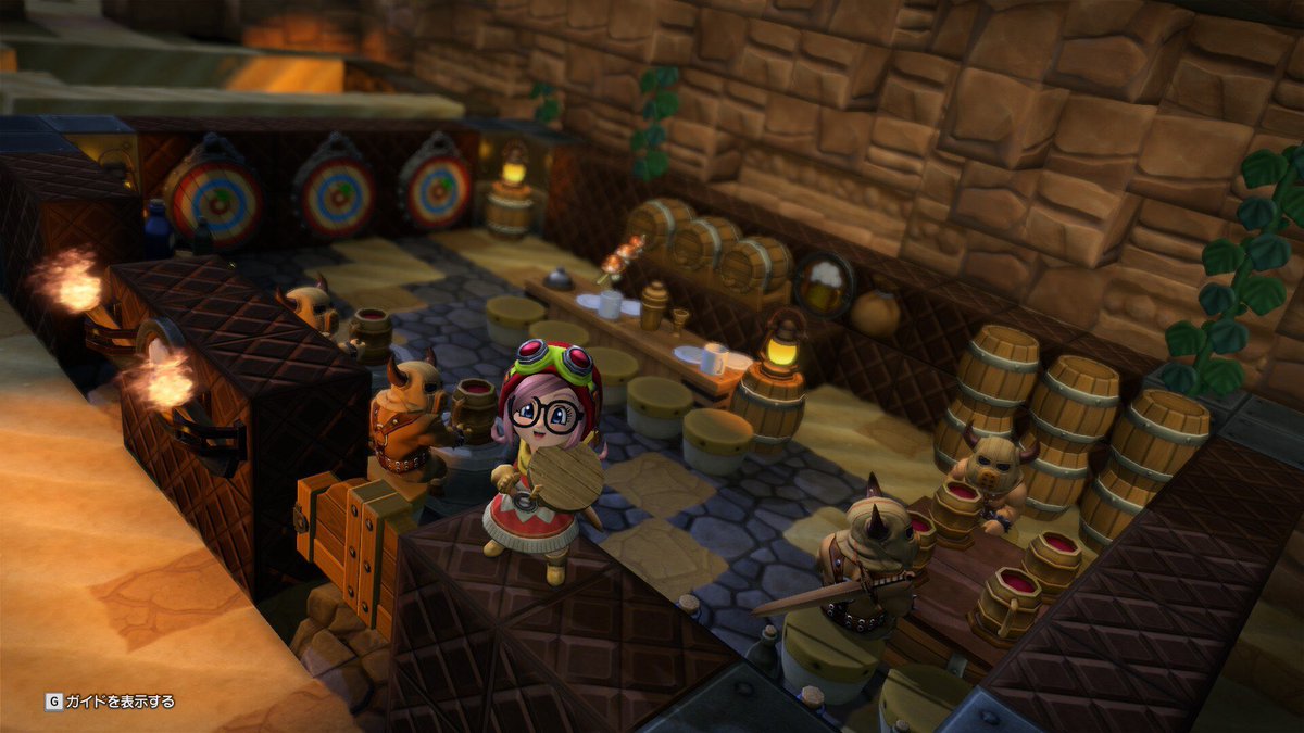 nekorock88's tweet image. 今日も今日とて街作り
酒場を作っています🍺

#DQB2