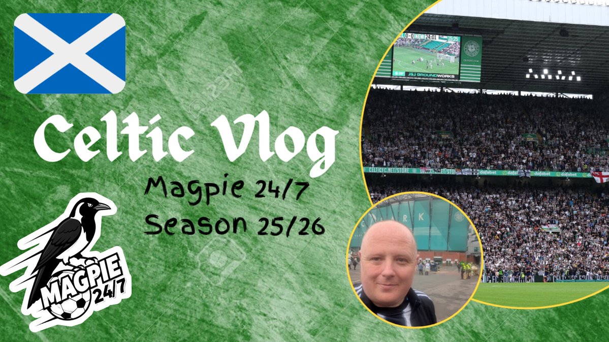 Magpie24_7's tweet image. 🏴 The Celtic v Newcastle United 'Mini Vlog'
It's Paul today with his vlog of yesterday's game in Glasgow against Celtic.
Please watch, like and subscribe to the Magpie 24/7 YouTube page.
youtu.be/MfRW2D6IPXQ?si…
#NUFC #NUFCFans #Newcastle #PremierLeague