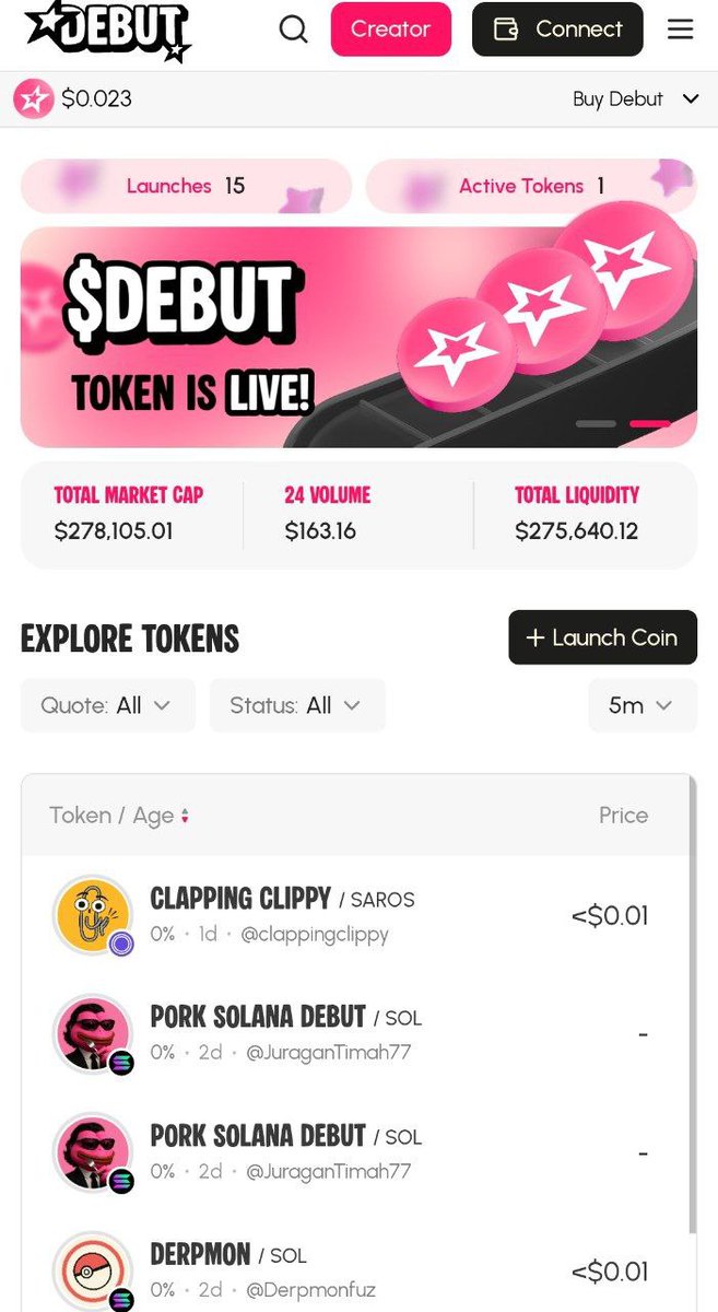 🚨  $DEBUT <a href="/debutonsol/">Debutonsol</a> 
As our community continues to grow, we want to ensure everyone is informed about our official token &amp; where you can safely purchase it.

🛒 Buy $DEBUT:

1. <a href="/coin98_wallet/">Coin98 Super Wallet</a> 

2. <a href="/okx/">OKX</a> 

3.Saros <a href="/saros_xyz/">Saros</a> 

✅ CA : DEBUTr2WcEsjkwKhqbRLqnuFKstX1MrEuvaz5xcoQTgn