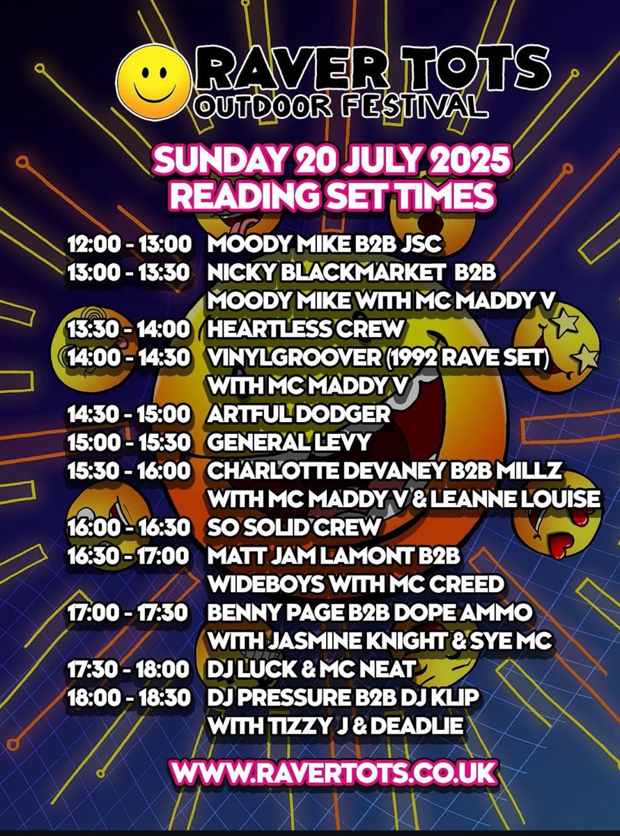 ScottAttrill's tweet image. On route to Reading see you soon #ravertots #reading #festival #vinylgroover #maddyv ❤️😎🎵🎶🎵🎶
