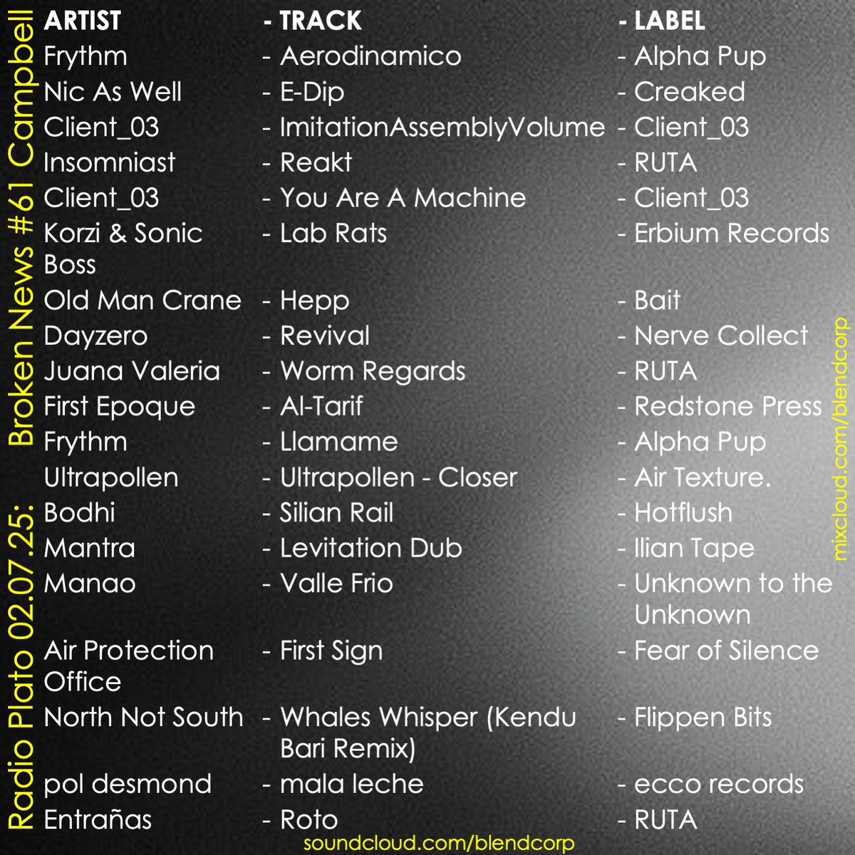 blendcorp's tweet image. Broken News #61 w/ Campbell (via Radio Plato/Minsk, Belarus) - mailchi.mp/20f3d76d236b/c…