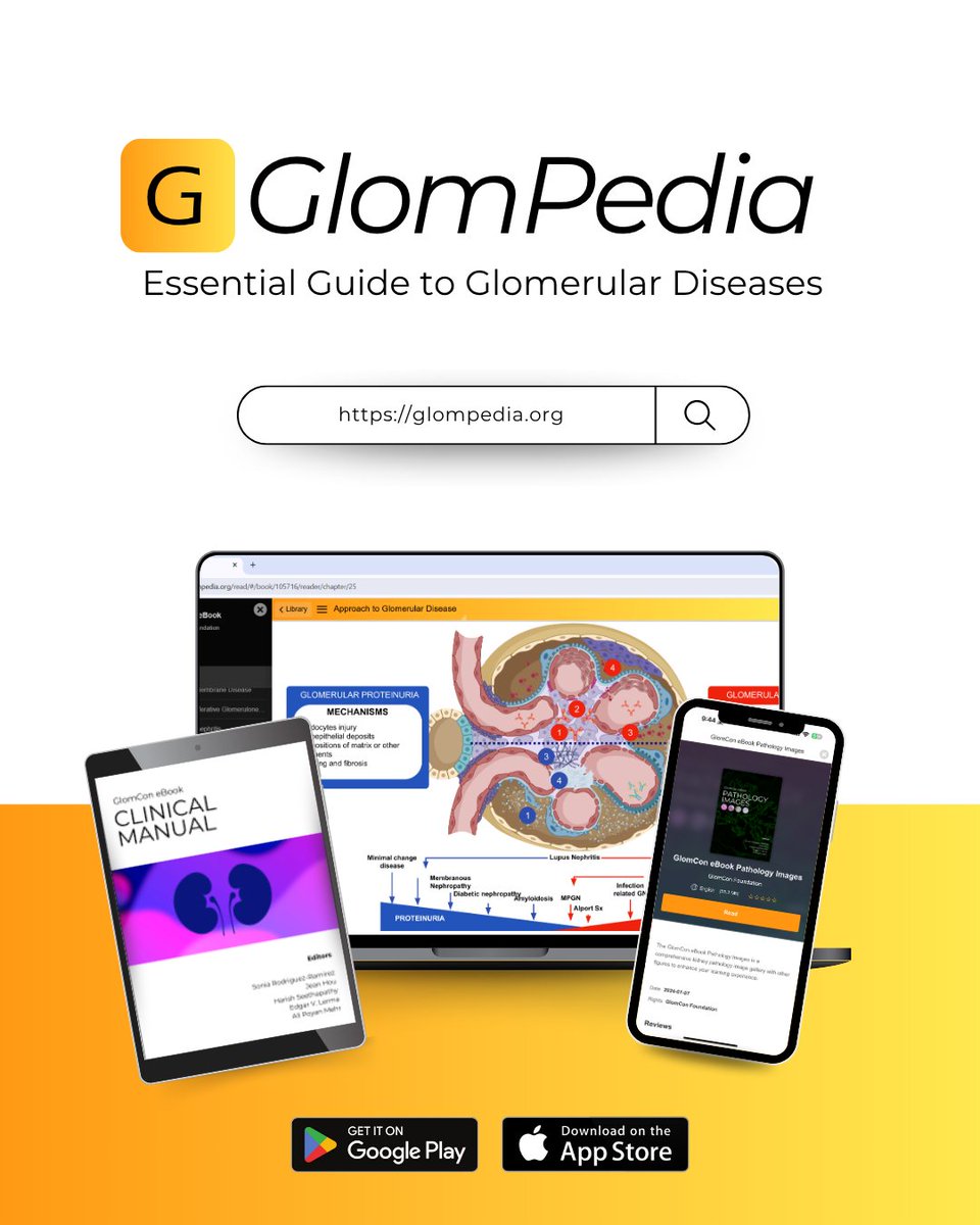 GlomCon's tweet image. GlomPedia can now be accessed via the web @ glompedia.org
Stay ahead in the field of glomerular diseases with this must-have resource.
#GlomPedia #GlomCon