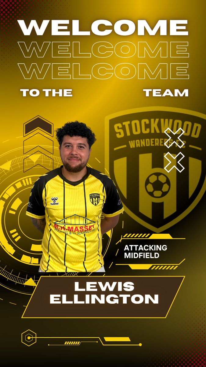 ⚫️🟡 First of two new signings, we welcome Lewis, a technically gifted player with a creative eye.

Gaffers thoughts. 
“Excited to get this lad in. Played at an high level from a young age and his experience should hopefully push us one step closer to the end goal this season!”