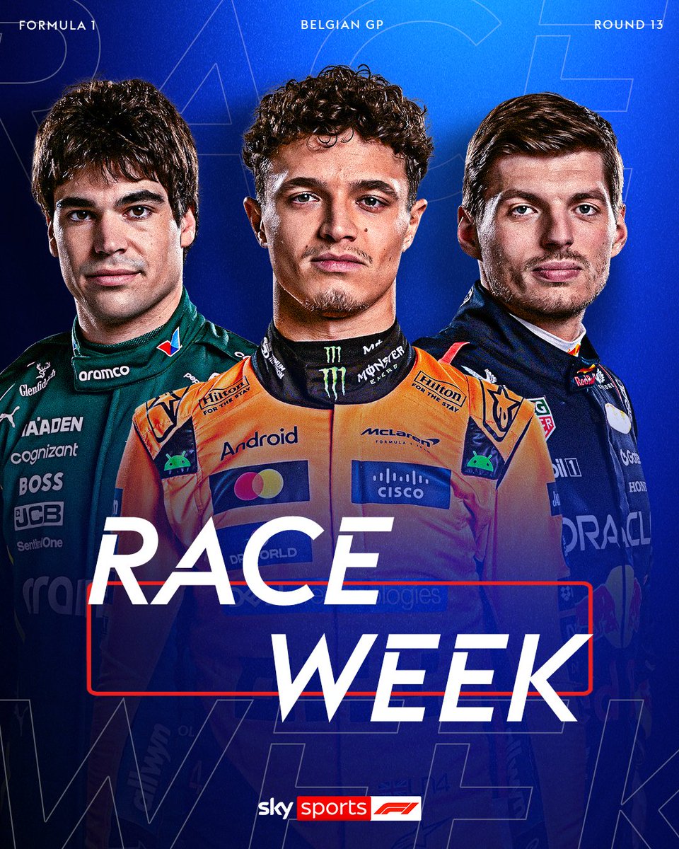 SkySportsF1's tweet image. IT'S RACE WEEK! 🤩
Hope you're relaxed and ready for a Spa weekend 🇧🇪