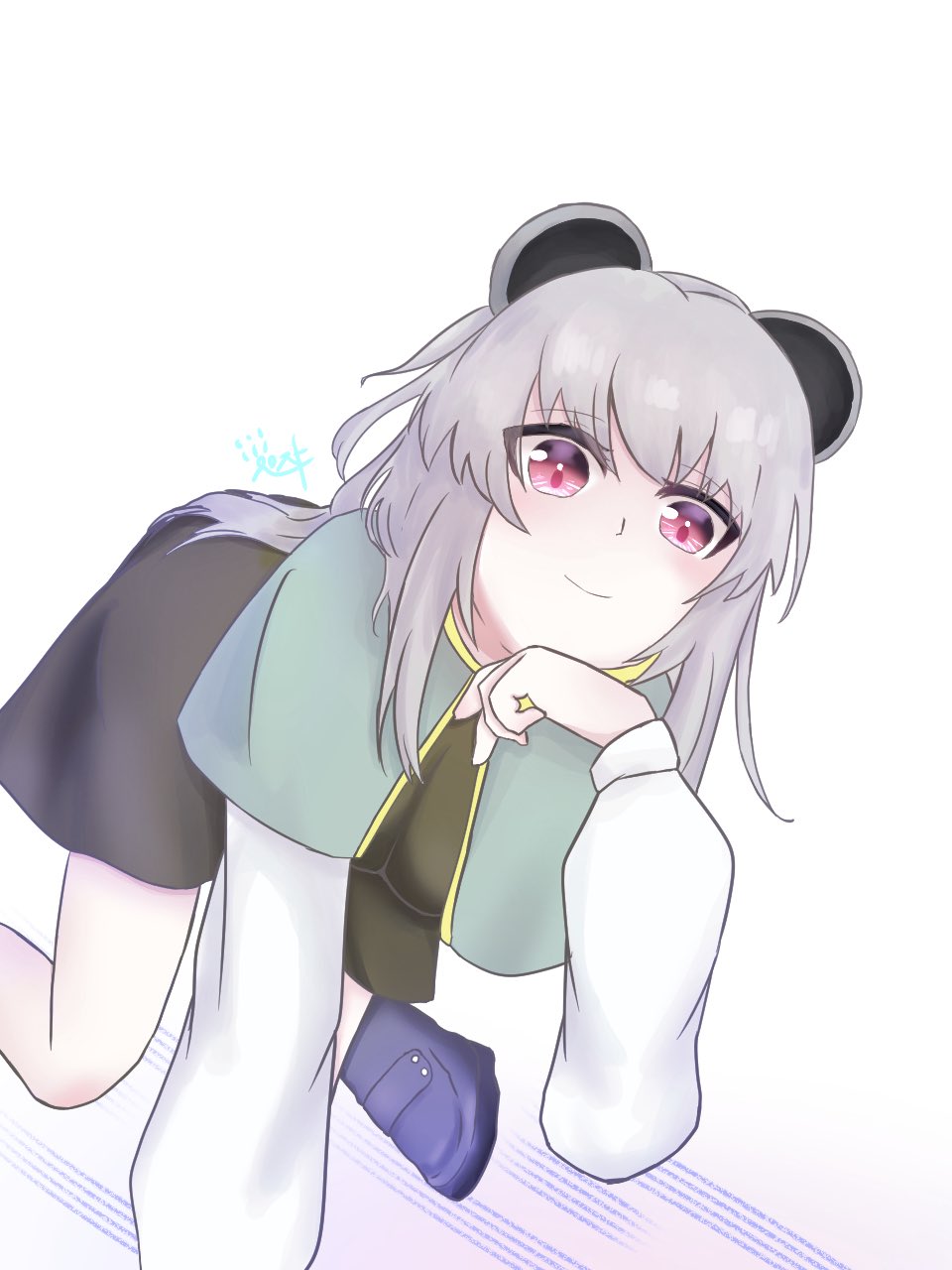 直筆色紙　東方　ナズーリン　HAPPYCLOVER すてら on X: 