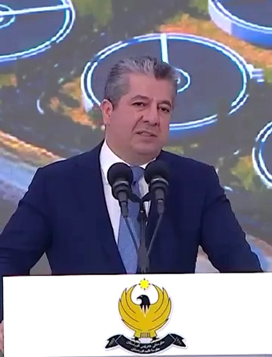 kdpfro's tweet image. Prime Minister Masrour Barzani of the Kurdistan Region inaugurated a significant water supply project for Erbil, recognized as one of the Kurdistan Regional Government's most crucial infrastructure investments. This project aims to ensure sustainable water access for over 30…