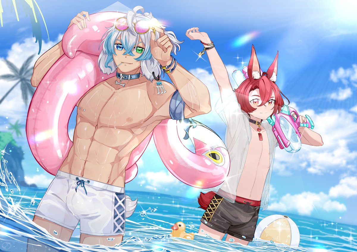 Counting down the days!! Can’t wait to spend vacation with this cutie and other friends in a few months! We gonna have a blast! 🏝️✈️🪅 <a href="/ChimesVT/">Chimes!</a> 🩵❤️ #twitchcon2025 

Thanks for the awesome art 🎨- <a href="/Pluffishi/">pupici</a>