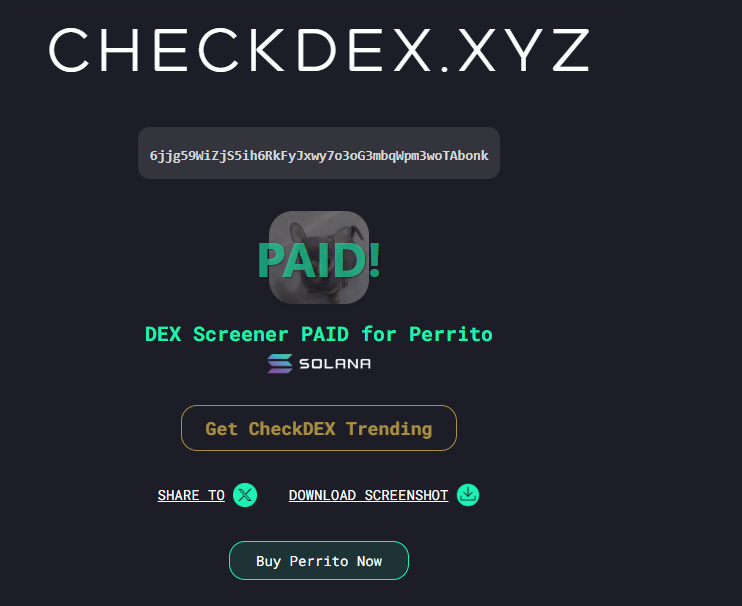 I bought only 1% but paid dex for community! send it