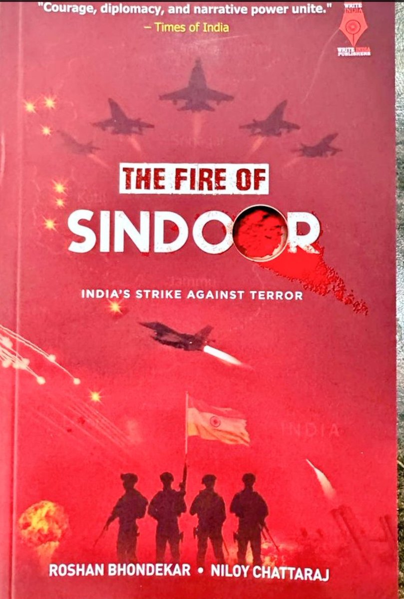 "The fire of Sindoor" read in a day. Kudos to Roshan and co author Niloy. Best wishes for a successful launch and may it become a bestseller. I highly recommend my network and fellow patriotic Indians to purchase it on Amazon and delve into its pages. 
#roshanbhondekar