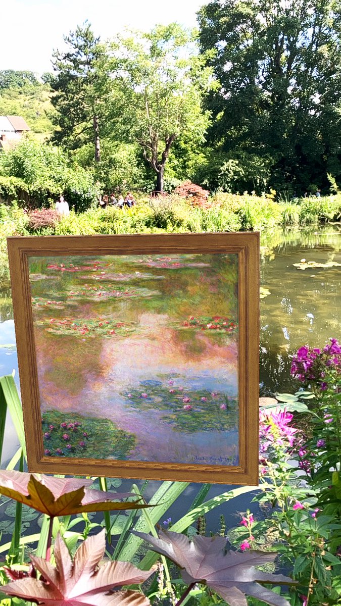 <a href="/elmonx_official/">ElmonX</a> the similarity is uncanny despite time and weather #Giverny #Monet #LesNymphéas #WaterLilies #NFT