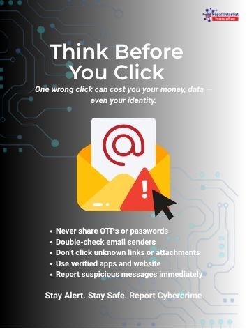 Cybercrime is the fastest-growing crime — don’t be the next target.
#NepalInternetFoundation #nepalinaternetfoundation #NIFTeam #NIF #Nepalinaternetfoundation #nif #cybersecurity #cybersecurityawareness #CyberSecurityChallenge #cybercrime #CyberCrimeAwareness #CyberCrimeAlert