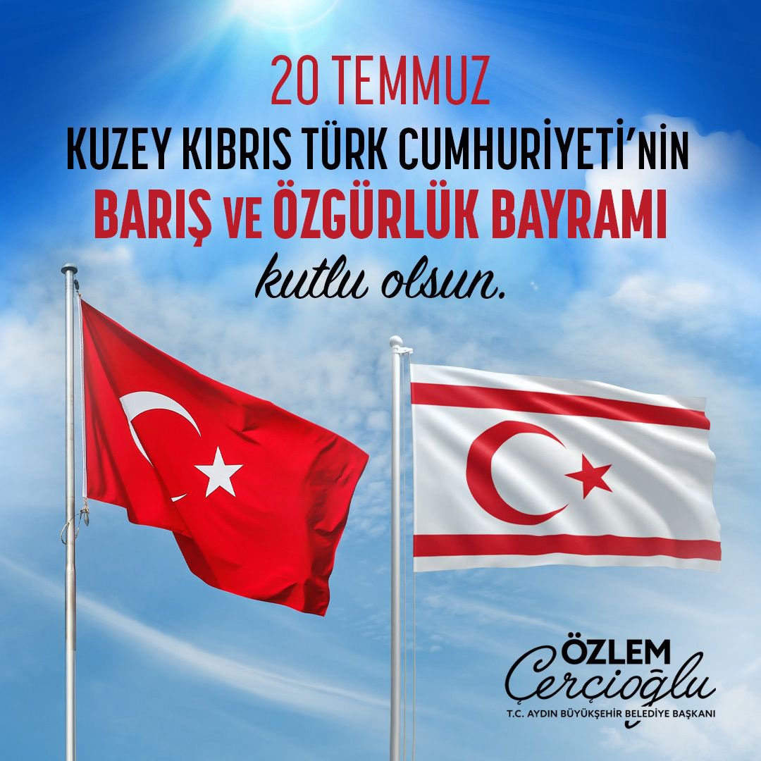 Kuzey Kıbrıs Türk Cumhuriyeti’nin Barış ve Özgürlük Bayramı kutlu olsun.

#KıbrısBarışHarekâtı’nın 51. yıl dönümünde kahraman şehitlerimizi ve gazilerimizi minnetle anıyorum.