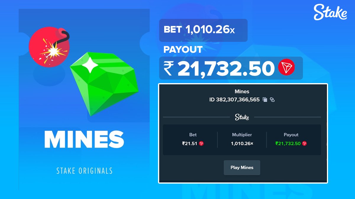 StakeIND's tweet image. Boom or bank? 💣💎
Play now! 👇
stake.bet/casino/games/m…