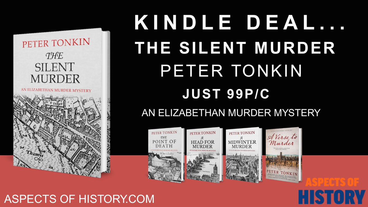 AspectsHistory's tweet image. #KindleDeals
The Silent Murder, by @petertonkin50 Just 99p/c
An Elizabethan Murder Mystery
amazon.co.uk/gp/product/B07…
#crimefiction #tudors #murdermystery