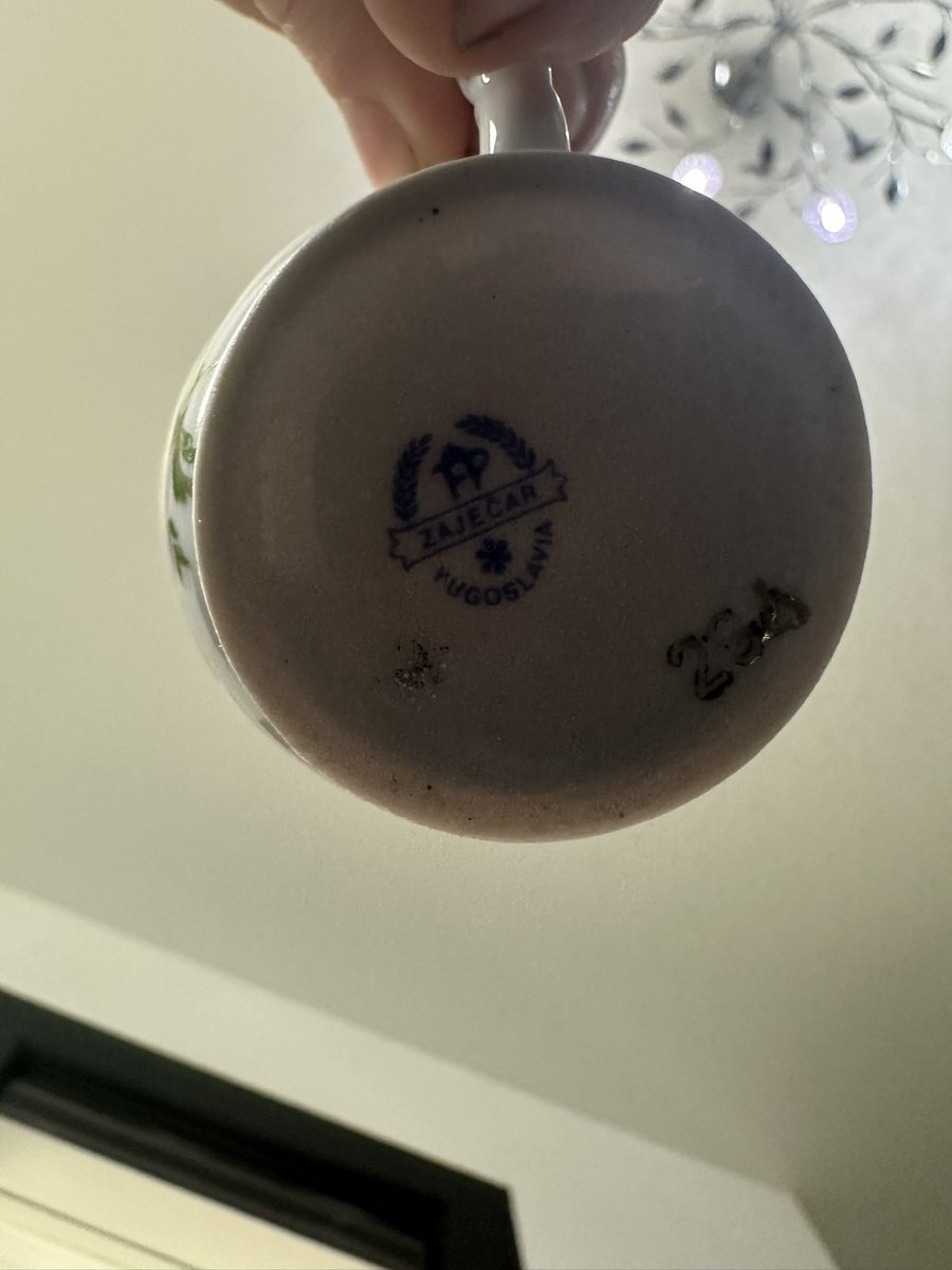 FranseviEfendi's tweet image. Drinking Turkish coffee in a cup made in Yugoslavia gives it another taste