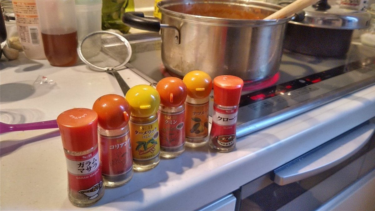 暑い日に,,,カレー🤣🤣🤣