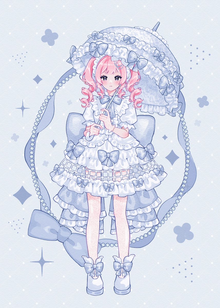 y_uni_7's tweet image. フリルとリボンいっぱいの
きらちゅるな女の子描きます🪄︎︎🎀
#三連休はフォロワーさんが増えるらしい
#絵柄が好みって人にフォローされたい