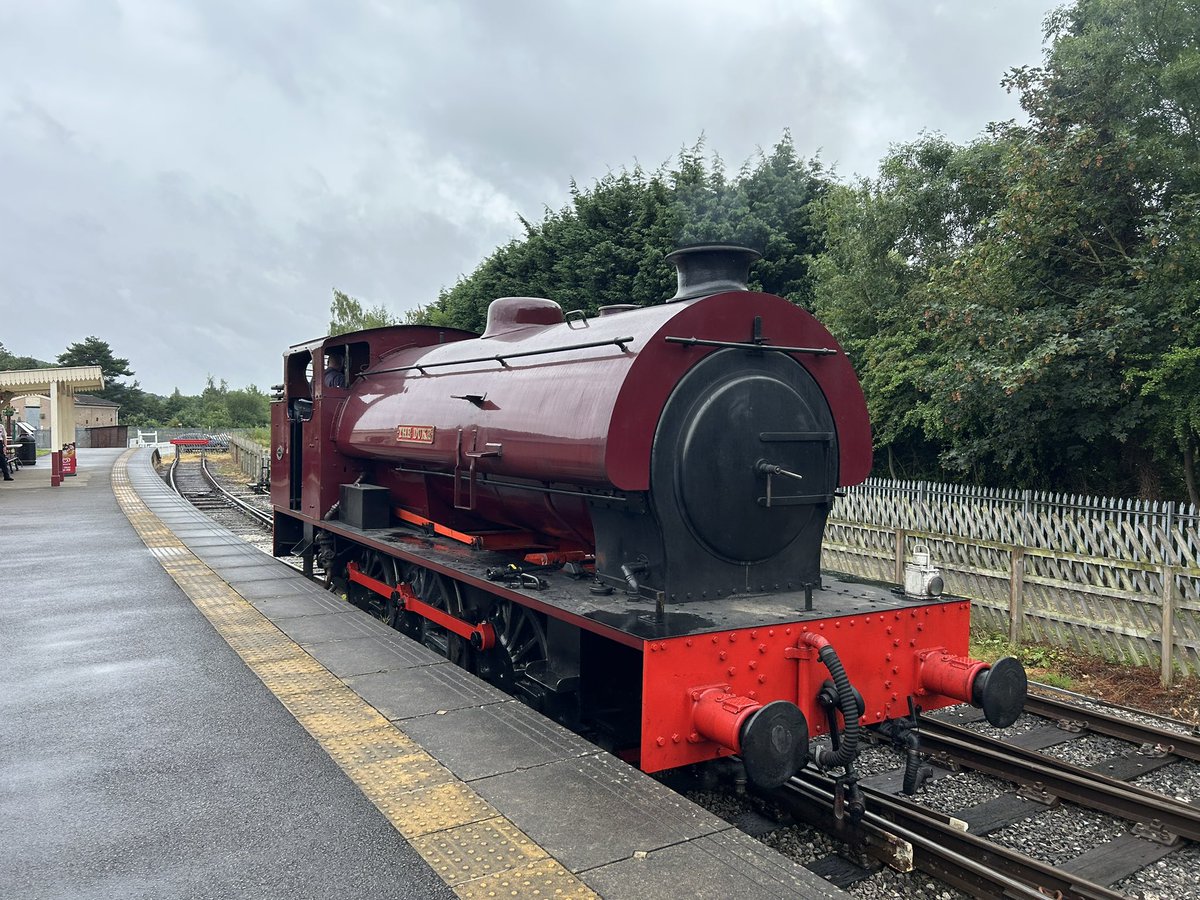 89Scunthorpe's tweet image. William Bagnall 2746 “the duke” in steam today at @wyvernrail @railway200 gala and two HST power cars through duffield main line
