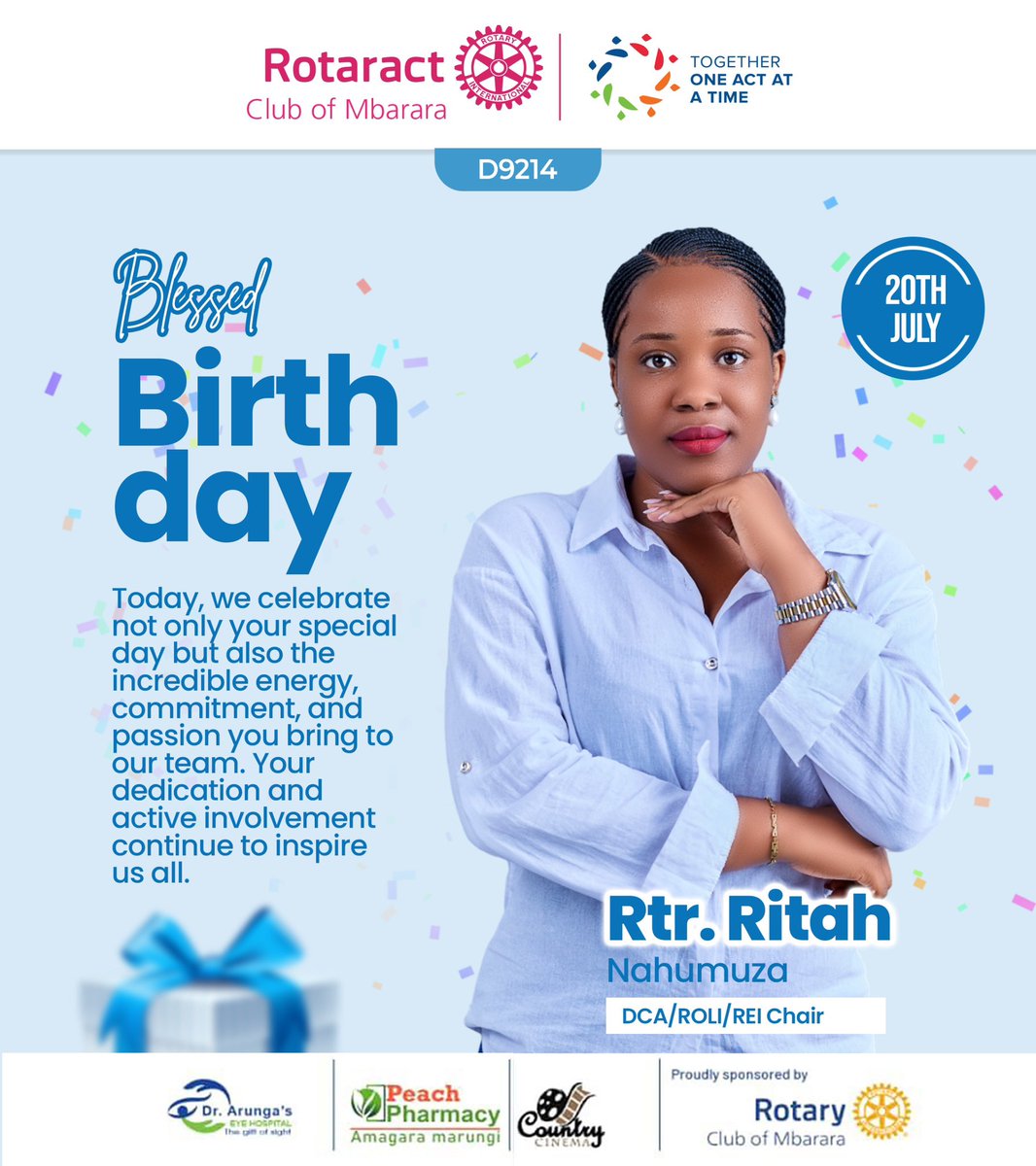 RctMcbRanchers's tweet image. A year older is indeed a year wiser! Happiest Birthday to our DCA, ROLI and REI chair - Rtr Ritah Nahumuzza @RitahNahumuza1 . 🥂to a fruitful year ahead !