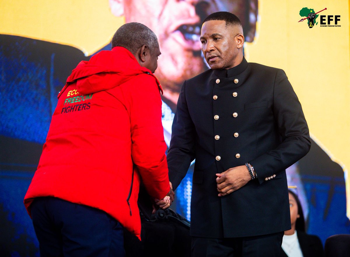 EFF_Limpopo's tweet image. ♦️In Pictures♦️
EFF Deputy President Gardee Godrich at the Botswana National Front (BNF) Party Congress in Palapye, Botswana which is addressed by the President of Botswana, His Excellency Duma Boko
The need to build an independent and Africa is at the centre of the goal for…