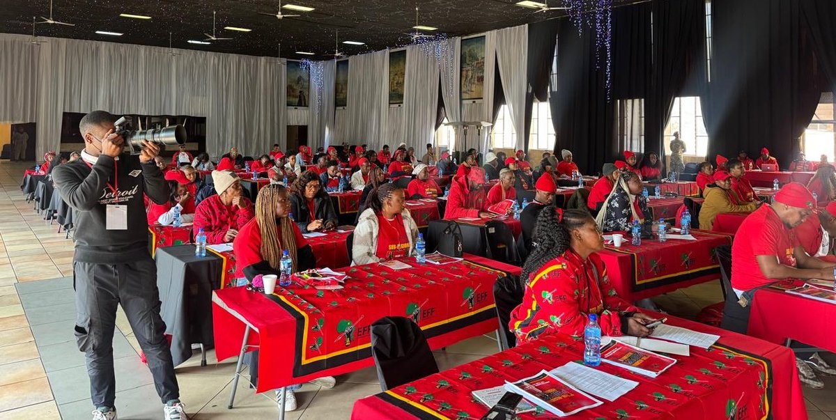 EFFGautengProv's tweet image. 🚨Happening Now🚨
The EFF 1st Subregional People's Assembly in Tshwane Subregion 3 currently underway. Fighters are ready to engage in the process of organizational redesign and building.
#EFFSRPA