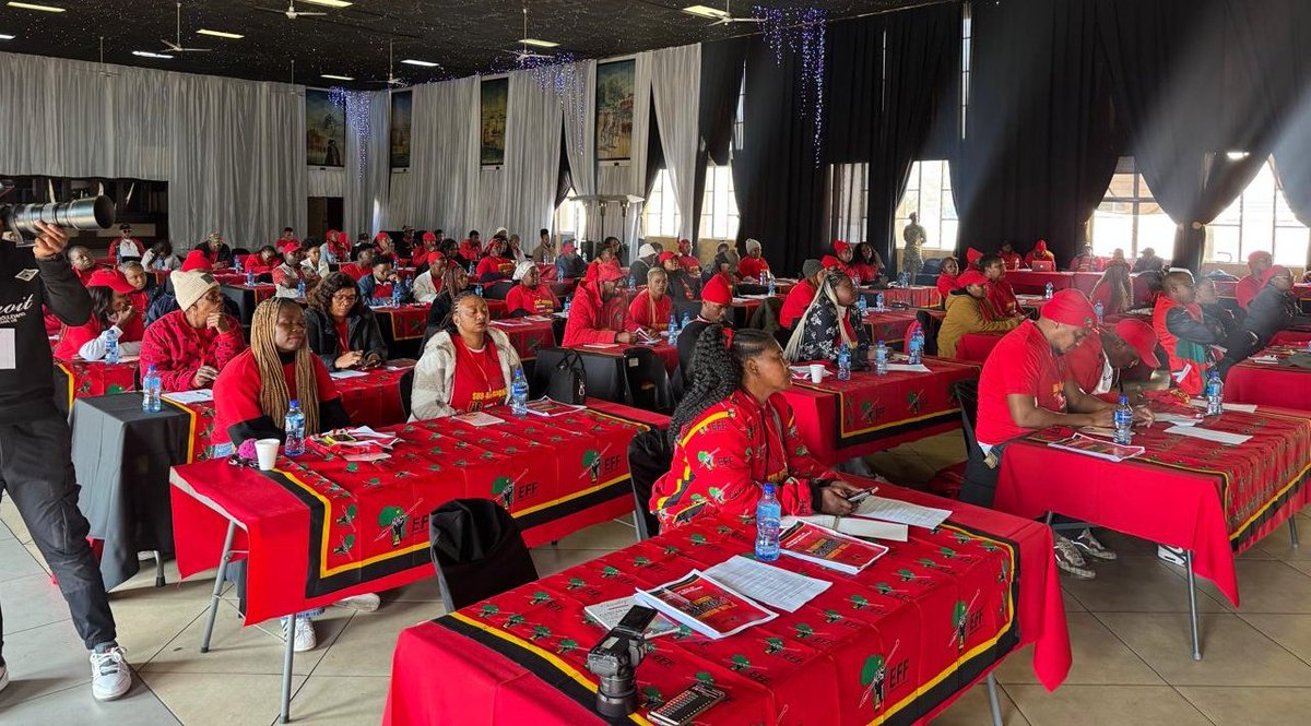 EFFGautengProv's tweet image. 🚨Happening Now🚨
The EFF 1st Subregional People's Assembly in Tshwane Subregion 3 currently underway. Fighters are ready to engage in the process of organizational redesign and building.
#EFFSRPA