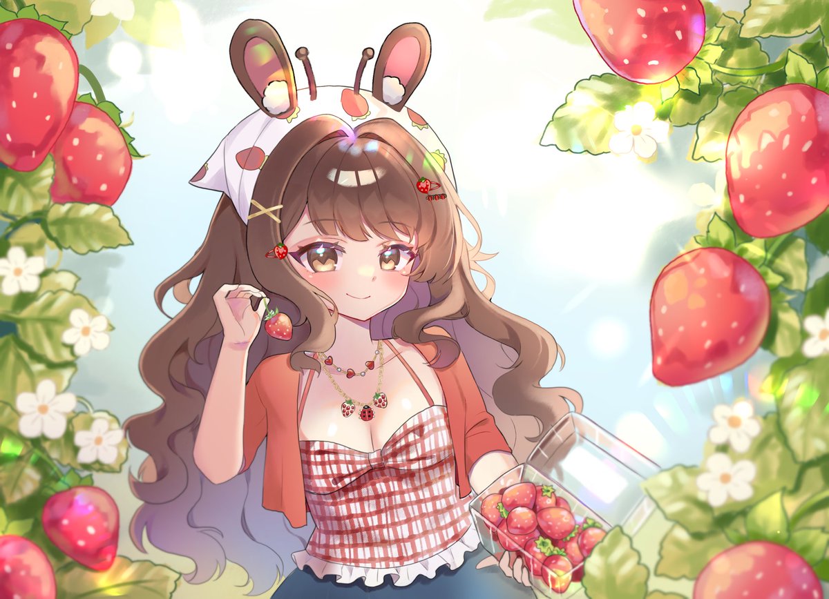It's strawberry season ~ 🍓 do you wanna pick strawberries with me ? 🥺 

🎨: <a href="/bananahimeko/">★ 🍓Himeko🍓 ★REBRANDING★</a> 🤍🫶🏻