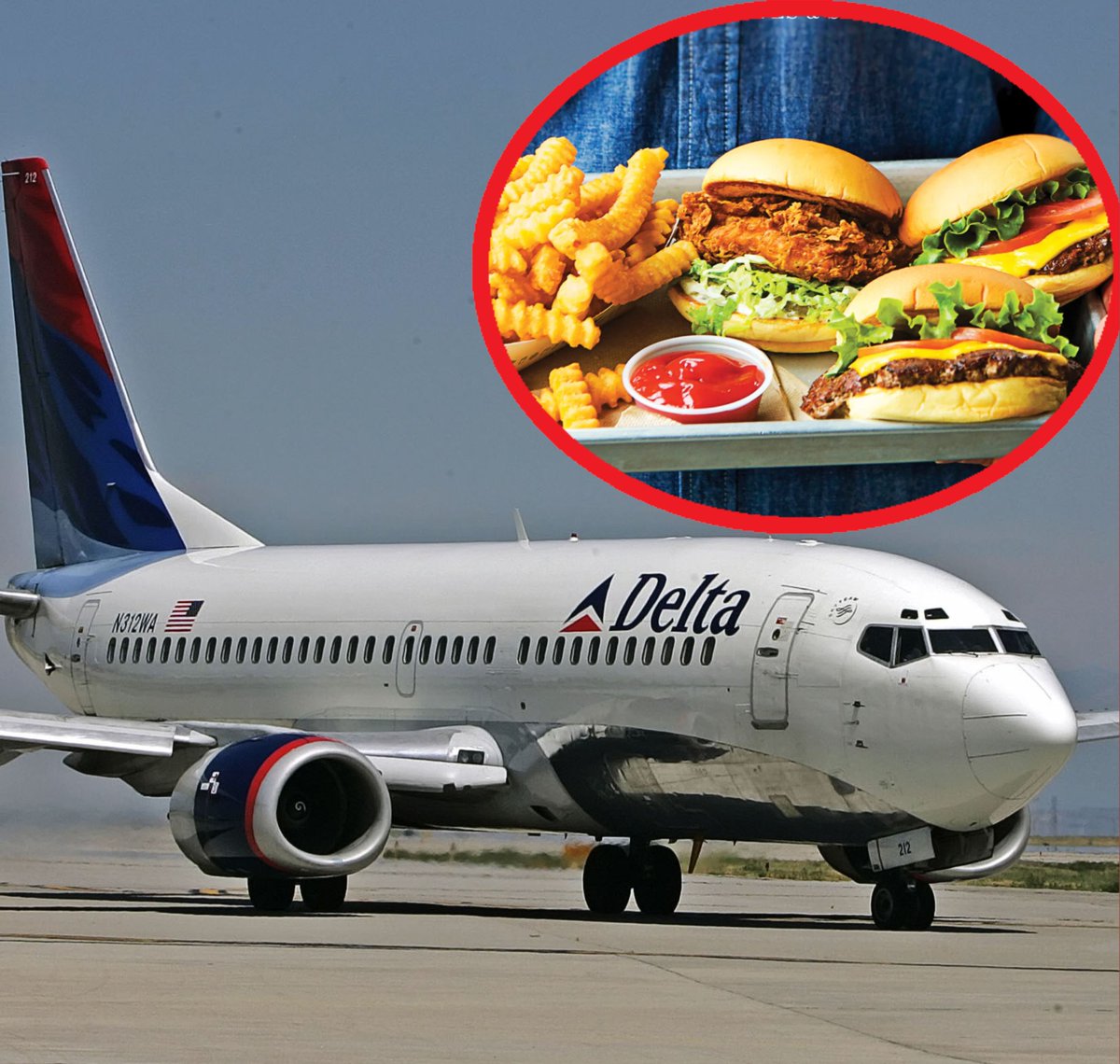 Flicky0ps's tweet image. Delta Airlines will start serving Shake Shack burgers on flights π