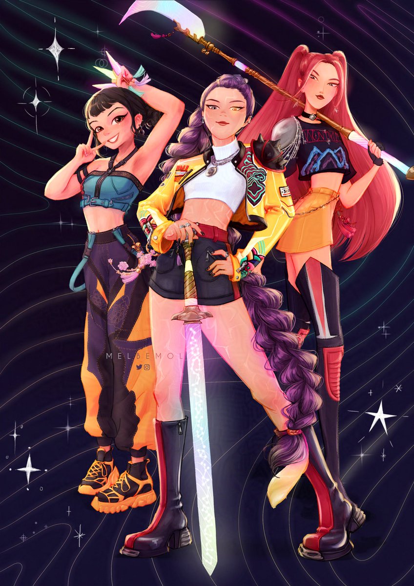 3/3 DONE !! I loved drawing all the tiny details in Rumi's outfit and the patterns !!!!! ✨

#rumi #mira #zoey #huntrix #kpop #kpopdemonhunters #kpdh #kpopdemonhuntersnetflix #kpopdemonhuntersfanart #kpopdemonhuntersmira #netflix #drawing #art #illustration #fanart #구림