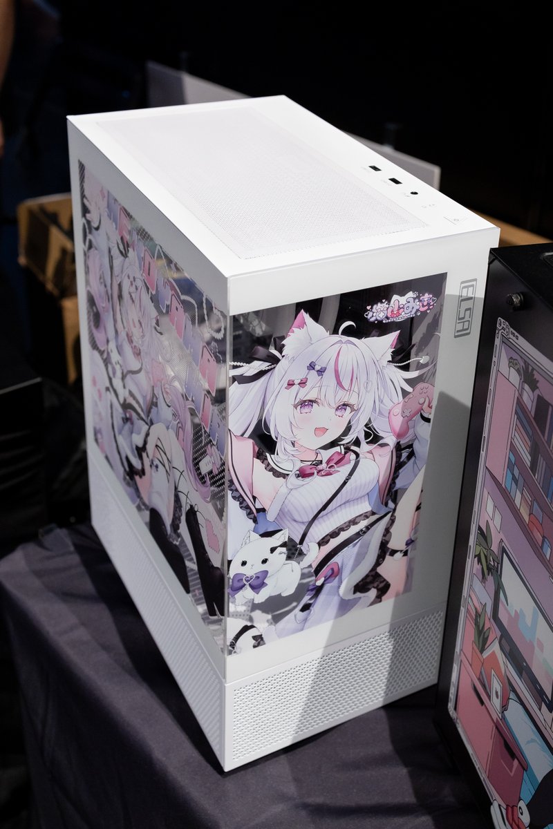 【猫山みあ×ELSAコラボケース ゲーミングPC】デスクトップ／キャラクター 猫山みあ×ELSAコラボケース ゲーミングPC】デスクトップ／キャラクター
