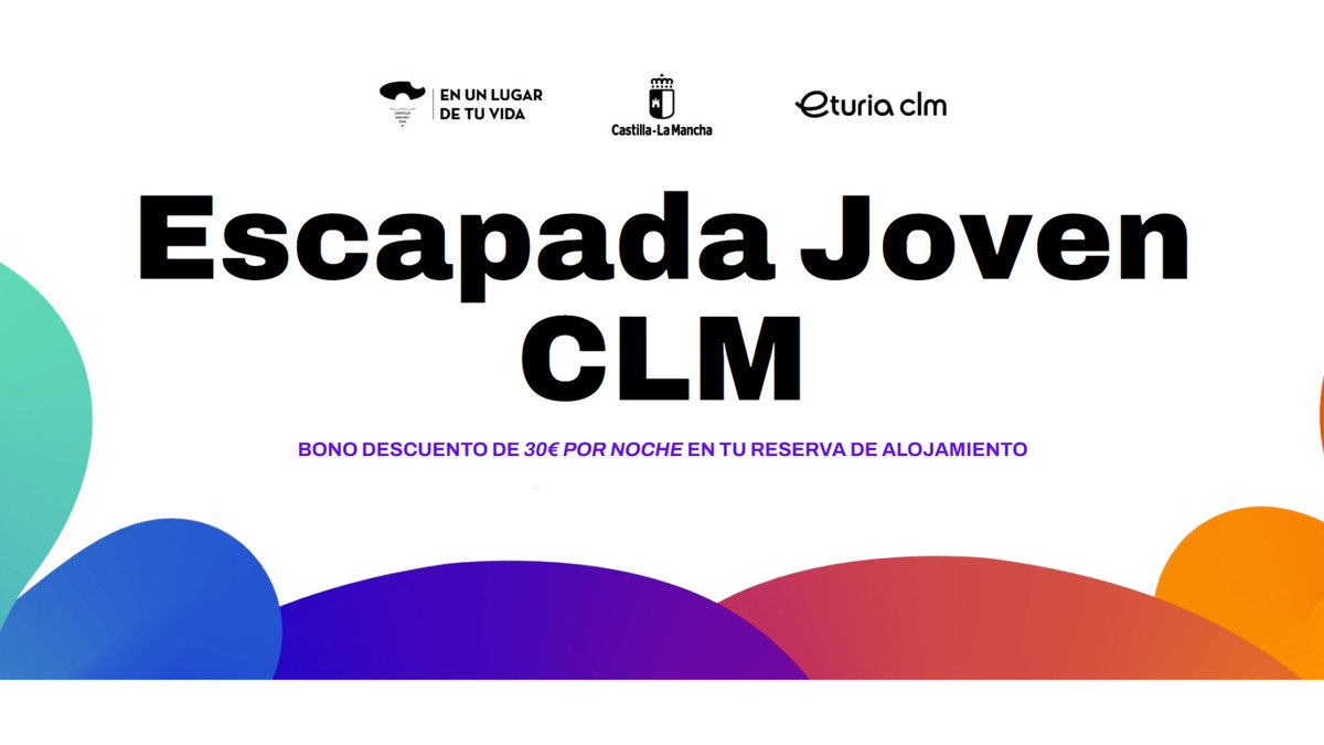 🆕🌅 El <a href="/gobjccm/">Gobierno de Castilla-La Mancha</a> pone a disposición de los jóvenes ‘Escapada Joven CLM’, una iniciativa para promocionar los viajes y los alojamientos turísticos de la región.

Toda la info, así como la solicitud desde hoy y hasta el próximo 21 de septiembre en: 👉 escapadajovenclm.com