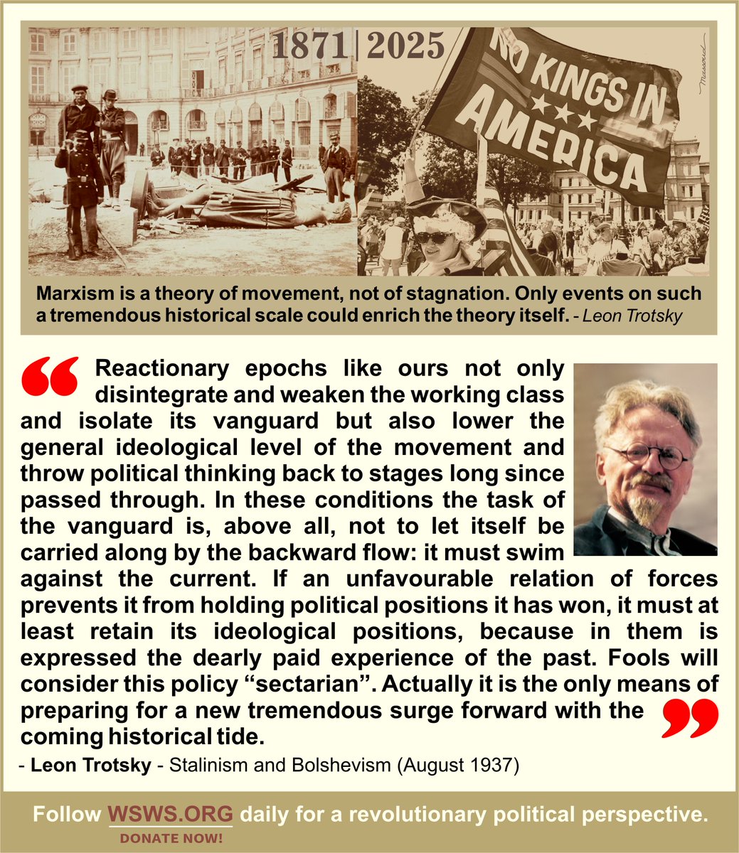 NayeriMassoud's tweet image. Thanks to: IGNAZIO CAMBONI
Excerpts from : Stalinism and Bolshevism - Leon Trotsky (August 1937)
Read more on:
marxists.org/archive/trotsk…