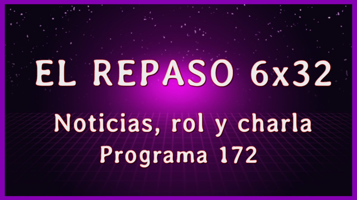 Hoy tenemos el penultimo repaso de la temporada 6, el 32, donde hablaremos de noticias roleras, de mecenazgos, preventas y de otras cosas, en un programa abierto y plural. A las 18:00 en twitch.tv/frikivetusto y en youtube

#elrepaso #rol #jornadas #noticias #charla