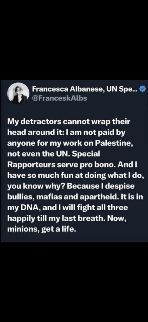 Please compare this to the ridiculous &amp; unnecessary 400k per year envoy position our PM <a href="/AlboMP/">Anthony Albanese</a> created for zionist Jillian Segal. Pfft!!!!! #IsraelIsATerroristState #FreePalestine #auspol